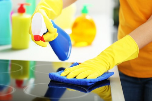 Deep cleaning hard floors to improve shine and hygiene