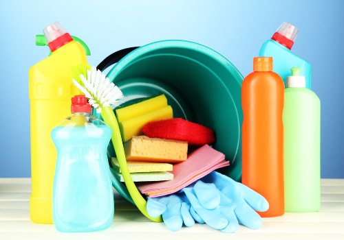 Cleaner vacuuming carpets in a Barnes property after tenancy